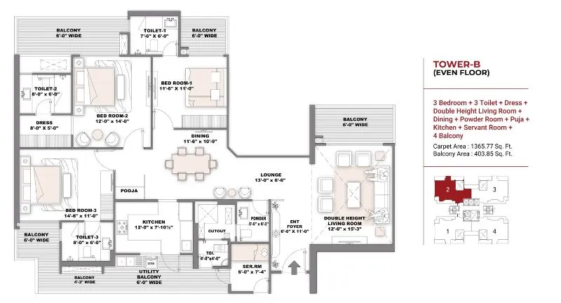 Shree-Vardhman-Ambrosia-Sector-70-Floor-Plan