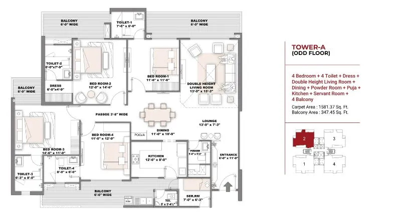 Shree-Vardhman-Ambrosia-Floor-Plan