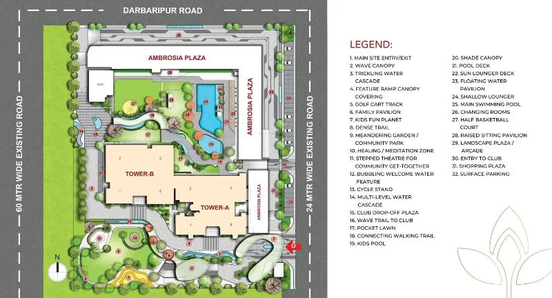 Shree-Vardhman-Ambrosia-Sector-70-Site-Plan