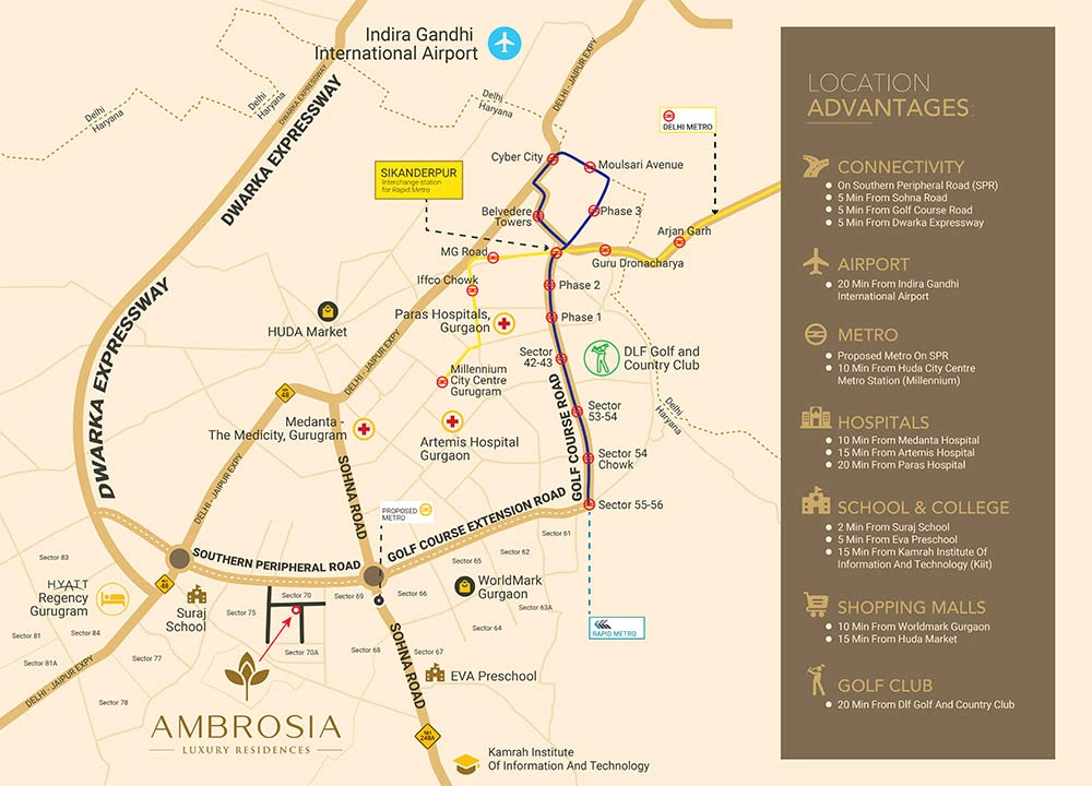 Shree-Vardhman-Ambrosia-location-Map